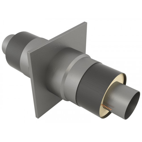 Опора неподвижная щитовая в оцинкованной ППУ изоляции для отопления 17Г1С 1020х1175х1400х2000 мм ГОСТ 30732-2006