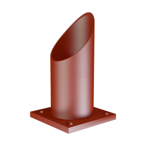 Опора неподвижная трубчатая для тепловых сетей исп. А1 09Г2С 76х100 мм ОСТ 36-146-88 1,4 кг