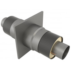 Опора неподвижная щитовая в оцинкованной ППУ изоляции для водоснабжения 17Г1С 32х140х255х2000 мм ГОСТ 30732-2006 19 кг