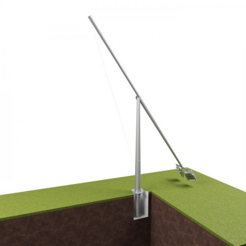 Опора освещения складывающаяся граненая фланцевая квадратная МО-С-5 Ст3сп5 60х136х5 мм в Ставрополе